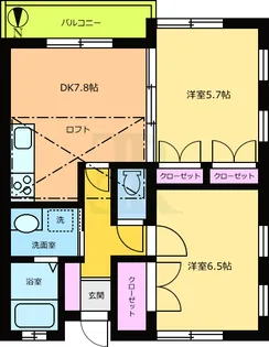 フォレストみなみ台C【2階】の間取り
