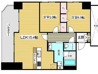 サムティグランツ神戸【6階】の間取り