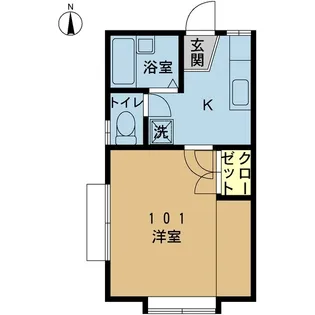 セレクトハウス駅南【1階】の間取り