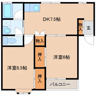 ルートフォー【1階】の間取り