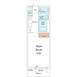 リブリ・1(ワン)【1階】の間取り