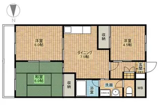 鈴木ガーデンコーポラス【3階】の間取り
