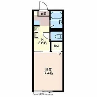 マイルーム洞町【1階】の間取り