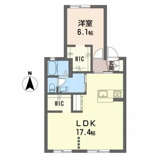 エスタシオン【1階】の間取り