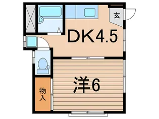 ハイム鶴岡【1階】の間取り