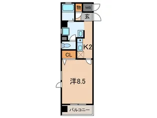 コンフォート六甲【5階】の間取り