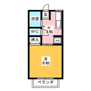 エフラット【2階】の間取り