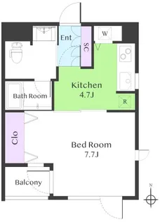 vita旗の台【3階】の間取り