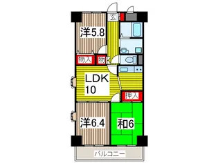 ダイヤメゾン戸田公園【7階】の間取り