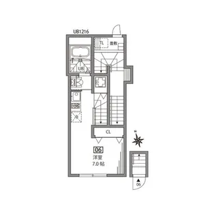 グランエッグス経堂【2階】の間取り