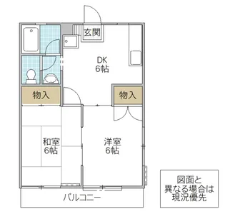ムーンライトシックス【2階】の間取り