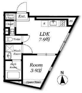 Aletta野方【3階】の間取り