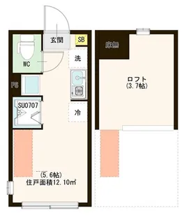 The Lex Oji(ザレックスオウジ)【2階】の間取り