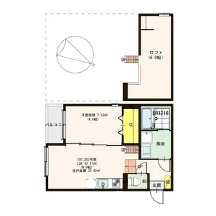 グランデューク【1階】の間取り