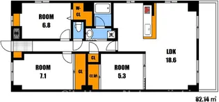 伊福郷(いおきごう)【2階】の間取り