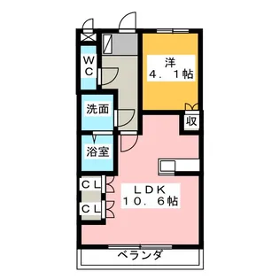 ヴィラM’S【1階】の間取り