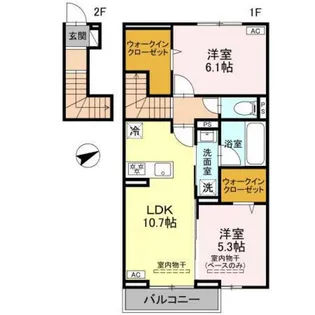 プレッシャス奥井【2階】の間取り