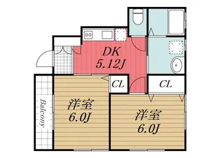 メゾンスカイブルー【1階】の間取り