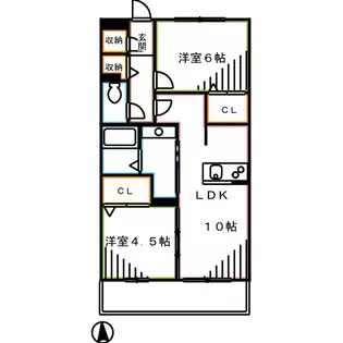 ラ・ルーチェ【3階】の間取り
