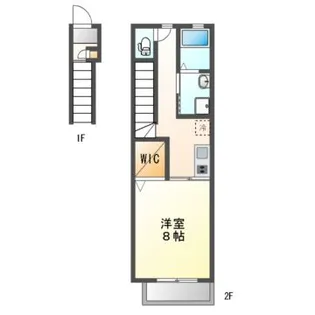 ガーデンヒルズ長者町【2階】の間取り