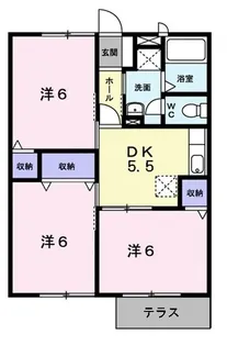 銀杏館【1階】の間取り