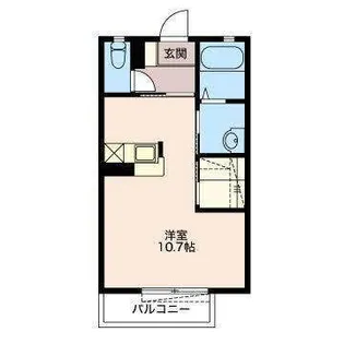 ビアヌーラ海【2階】の間取り