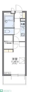 レオパレスサウレ【2階】の間取り