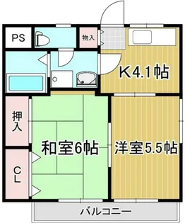 タスミア・ハイツ【1階】の間取り