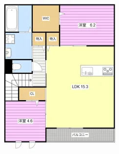 エルガーデン早出【2階】の間取り
