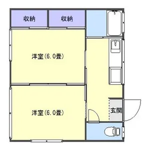 かなめ荘【1階】の間取り