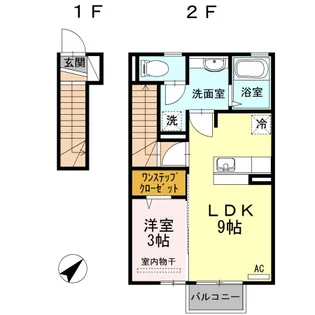 アーバン ブリーズII【2階】の間取り