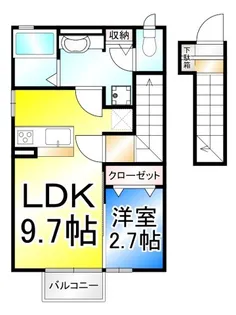 ベルフール【2階】の間取り
