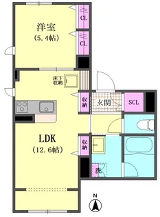 Maison Cristal西大井【1階】の間取り