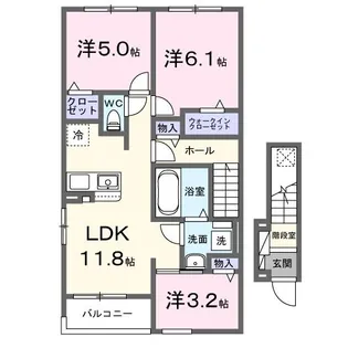 グランデ・ヴェリタ【2階】の間取り