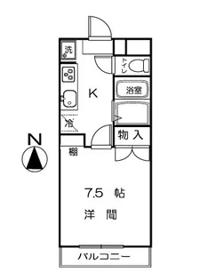 グランティス小松 1階のお部屋【1階】の間取り