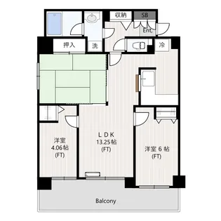 オーセンティックコート【5階】の間取り