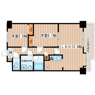 ホクレア仙台【4階】の間取り