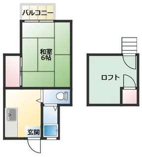 コーポ武井【2階】の間取り