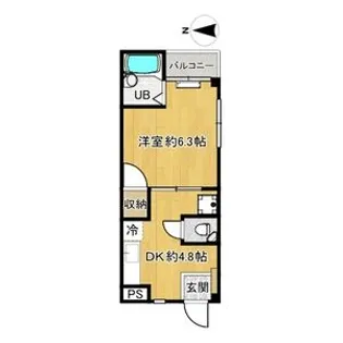 真上ロイヤルハイツ【1階】の間取り