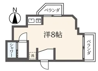 シェモア―武蔵【4階】の間取り