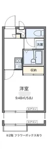 レオパレス七本松【2階】の間取り