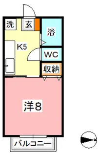 プリムベール【1階】の間取り
