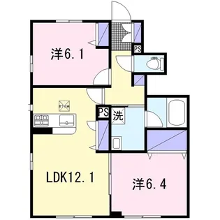 エクラシエ【1階】の間取り