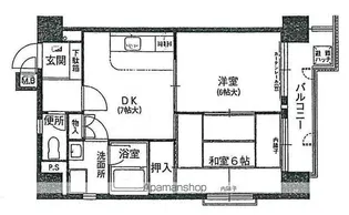 朝日プラザ赤坂II【4階】の間取り