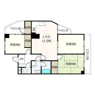 サニーコート浄心【7階】の間取り