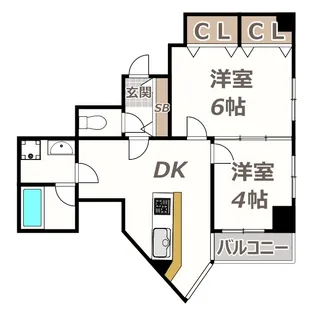 パレーシャル34【3階】の間取り