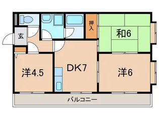 ピアウエスト西明石【5階】の間取り
