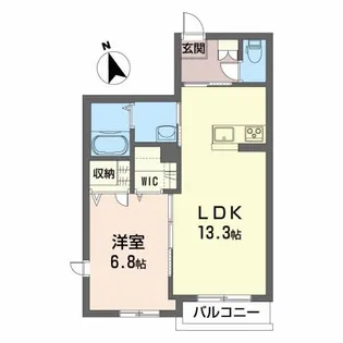 シャーメゾンUK【1階】の間取り
