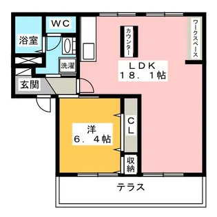 メゾン・ヴィオラ I【1階】の間取り