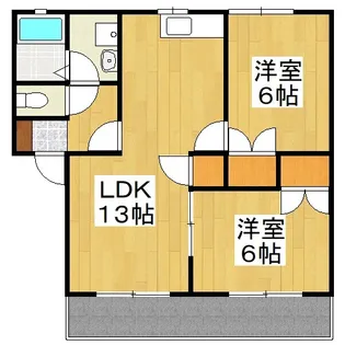コーポNAKATA B【1階】の間取り